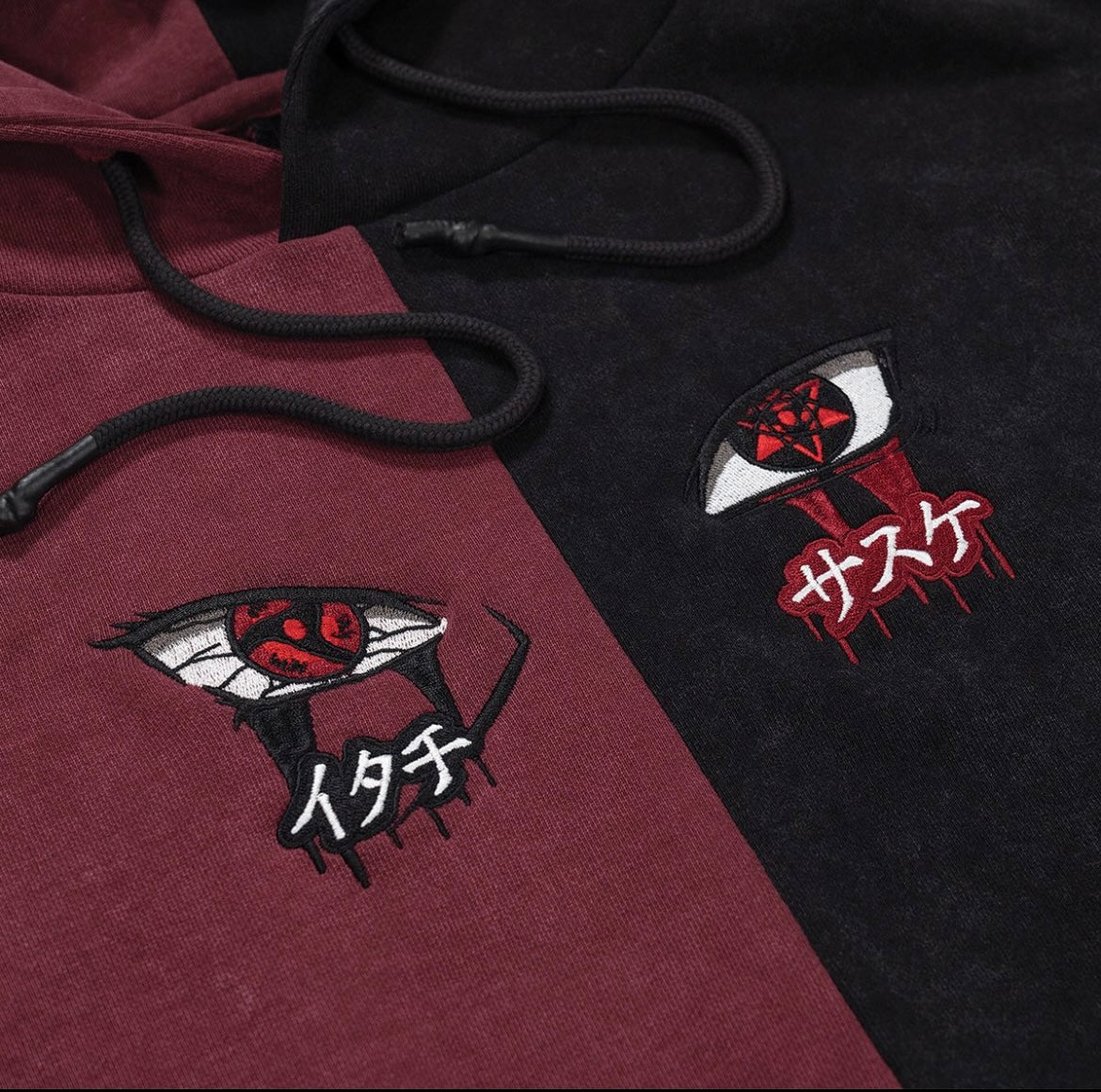Naruto - Itachi & Sasuke Blood Brothers Hoodie (Embroidered)